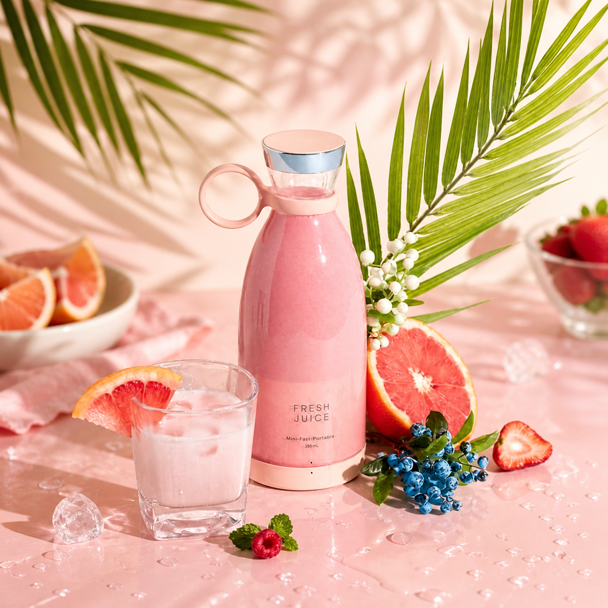 FreshBlend™ Portable USB Juicer Bottle – 30-Second Smoothie Maker On-The-Go
