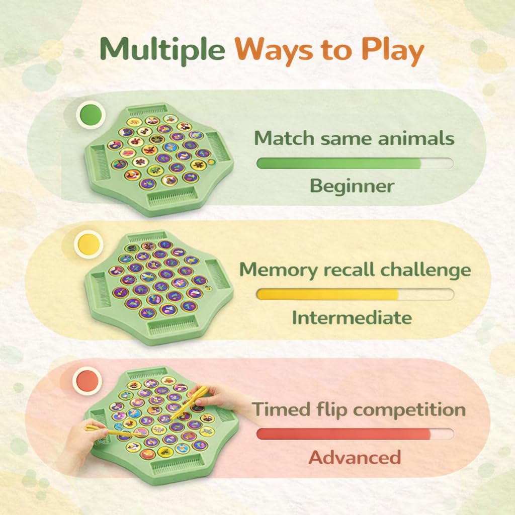 Interactive Memory Matching Game Board for Kids