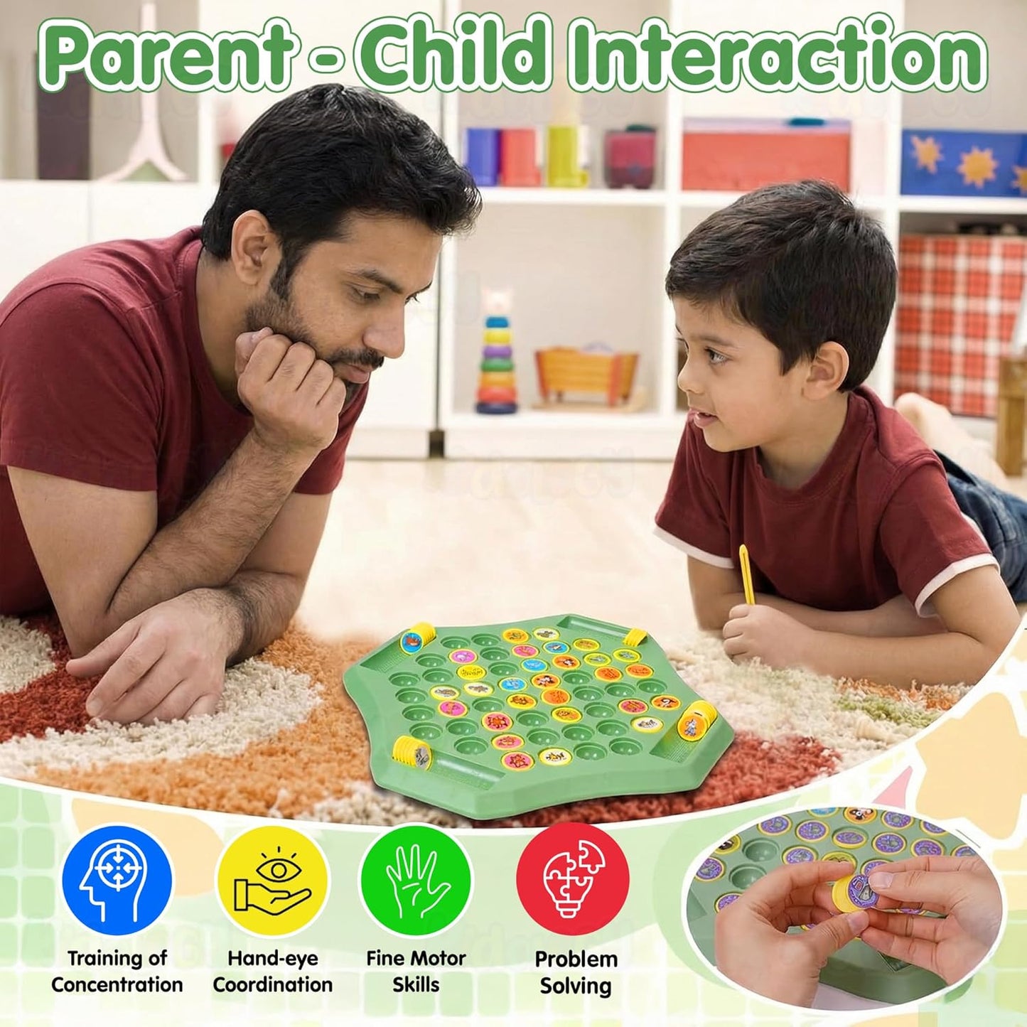 Interactive Memory Matching Game Board for Kids